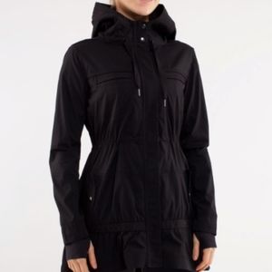 Lululemon Anorak Black Coat